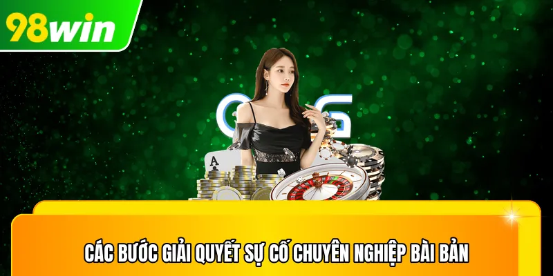 Các bước giải quyết sự cố chuyên nghiệp bài bản